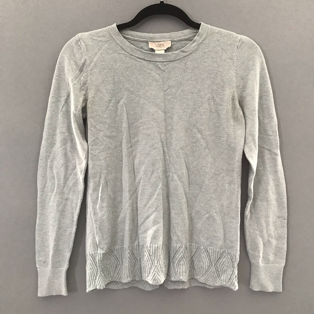 Loft Outlet light blue sweater XSmall
